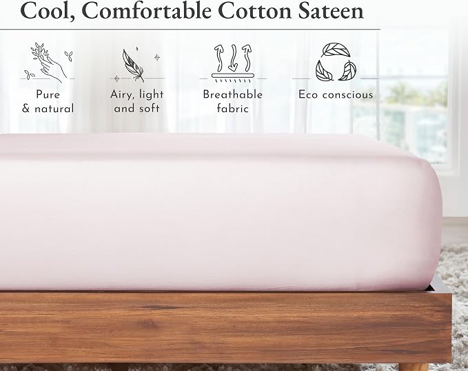 California Design Den Queen Fitted Sheet Only Deep Pocket Cotton, No Pop-Off - Image 6
