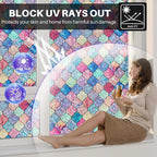 Stained Glass Window Film, Rainbow Decorative Window Privacy Film - Image 4