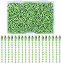Lemonkey 100Pcs Ball Beads Chains Bulk, 4 Inch Dog Tag Metal Small Chains by Lemonkey