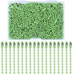 Lemonkey 100Pcs Ball Beads Chains Bulk, 4 Inch Dog Tag Metal Small Chains by Lemonkey