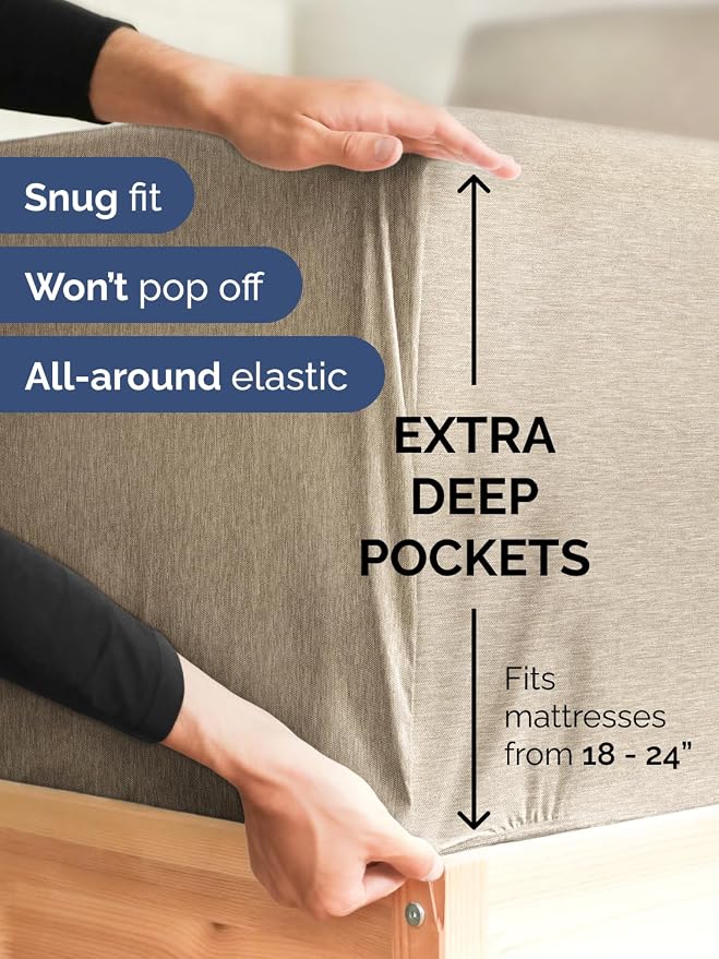 Extra Deep Twin Sheet Set - Image 3
