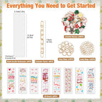 100 Pcs Book Acrylic Bookmark Blanks Thicken 6 DIY Bookmark Making 8 Book UV - Image 2