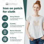 Iron on Patches for Clothes, 8 Pieces Patches for Cloth, 100% Cotton Fabric - Image 2
