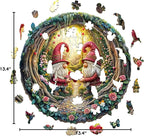 KAAYEE Wooden Puzzles for Adults, Gnome Couple Wooden Jigsaw Puzzle, 3D Visual - Image 10