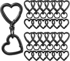 24 Pcs Heart Swivel Spring Clasps，Metal Spring Key Chain Hook Clasps，Clip - Image 7