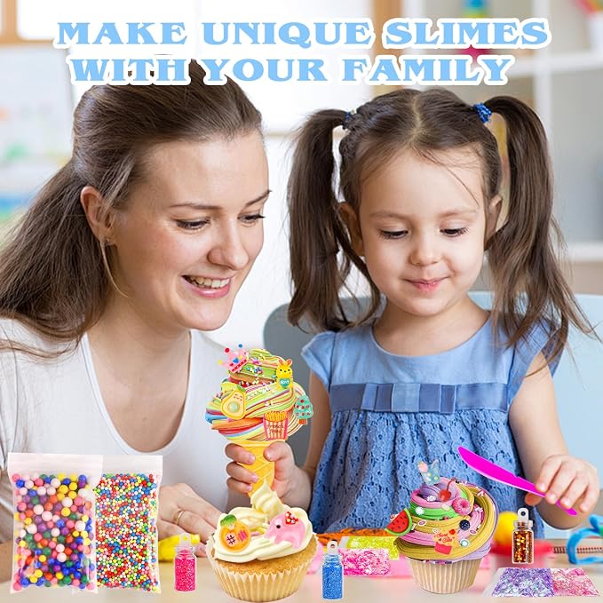 175 Pack Slime Making Supplies Kit, Slime Add Ins Accessories Includes Slimes - Image 5