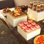 10” Large Buffet Risers with Mini Signs, Table Risers, Buffet Risers and Stands - Image 8