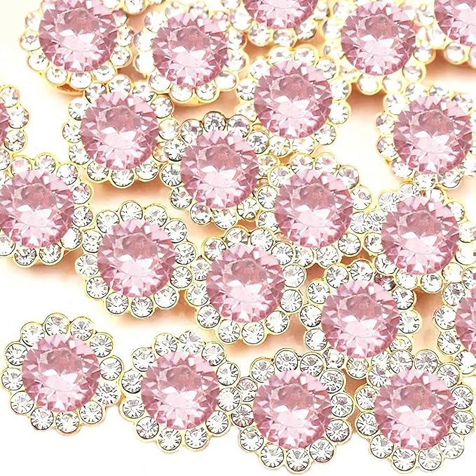200 PCS 12MM Crystal Glass Sew on Rhinestones Jewels Gems by Unknown