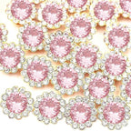 200 PCS 12MM Crystal Glass Sew on Rhinestones Jewels Gems by Unknown
