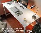 Huuger Computer Desk, 63 Inch Office Desk, Gaming Desk - Image 5