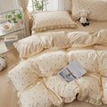 mixinni Floral Duvet Cover Set Twin Size – 100% Cotton 3-Piece Bedding Set by mixinni