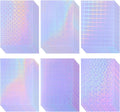 Clabby 36 Sheets Holographic Sticker Paper A4 Vinyl Holographic Laminate Sheets by Clabby