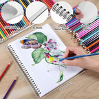 135lb/200gsm Marker Paper Pad, 7.6×10in Double Sided Bleedproof Marker - Image 3