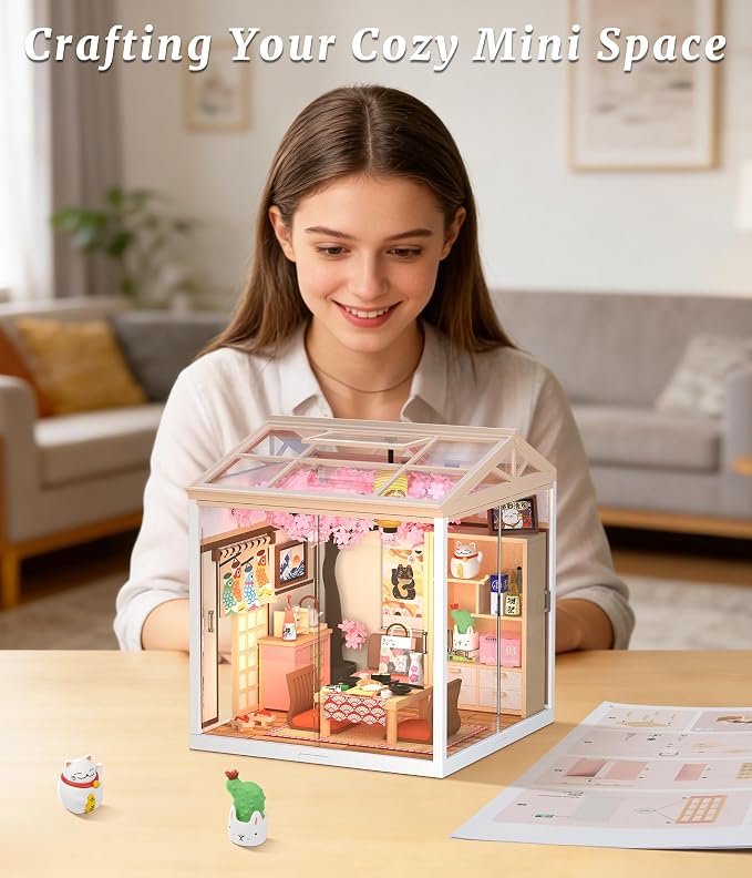 Sakura Izakaya Miniature House Kit, DIY Japan Street Style Dollhouse Kits - Image 6