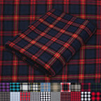 Pico Textiles 6 Yards Bolt Blue and Red Tartan Plaid Flannel Fabric by PicoTextiles