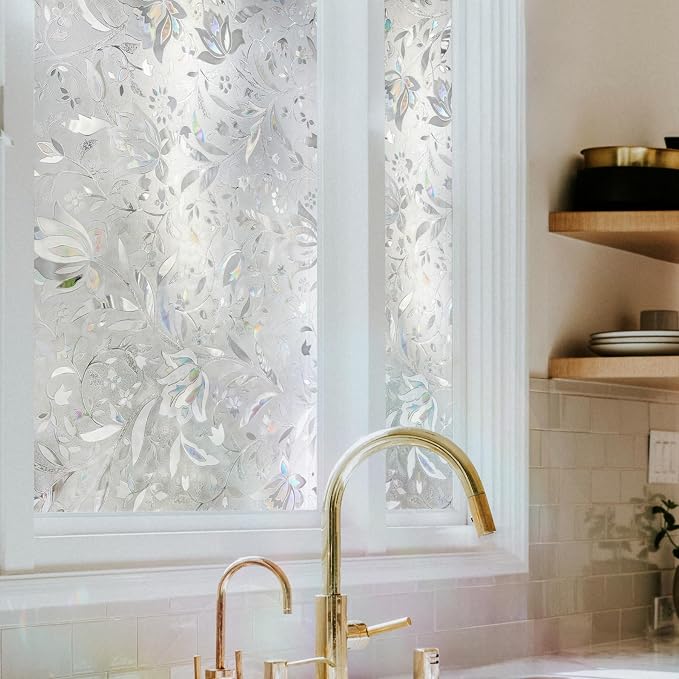 Rainbow Floral Light Effects Window Privacy Film by Artscape - Image 5