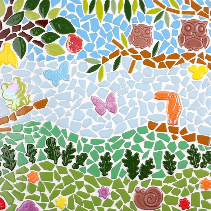 400g DIY Craft Ceramic Mosaic Tiles Flower Animal Mosaic Insect - Image 6