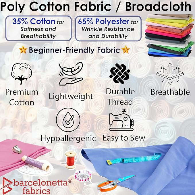 Barcelonetta | Poly Cotton Fabric - Image 2