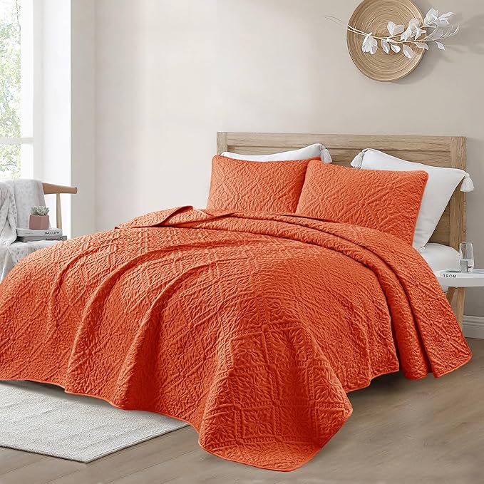 Exclusivo Mezcla King Quilt Bedding Set, Lightweight Soft Bedspreads Coverlets - Image 2