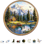 Lakeside Leisure Puzzles Adults Gifts Wooden 200 Pieces 11.4 * 11.4in by Jollitot