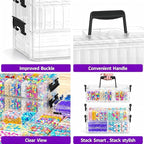 Bead Organizer Box 58 Pcs, 3-Tier Stackable Storage Box, and 3 Different - Image 6