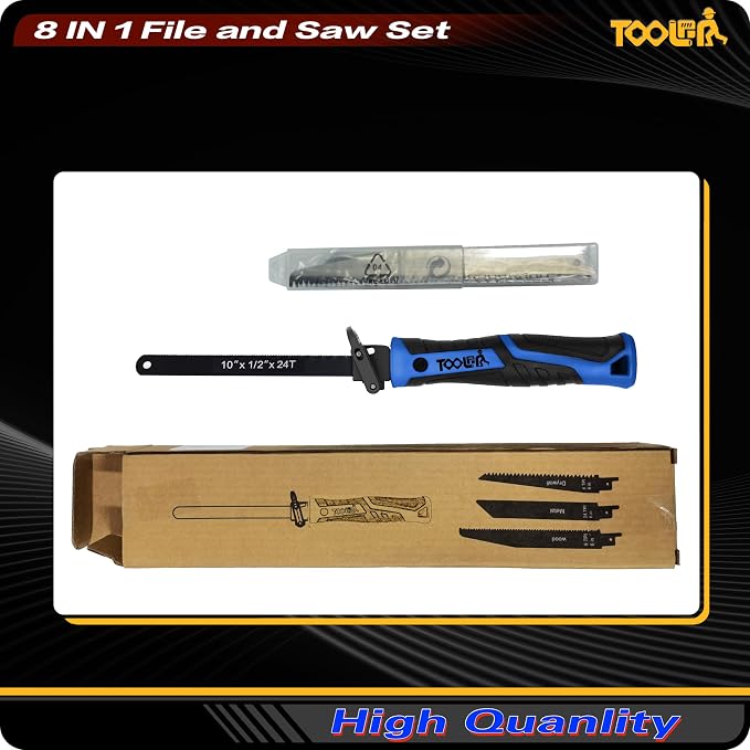 8-In-1 Multi Blades Hand Saw, Drywall Cutter. Hacksaw. Long Blade, Jab Saw - Image 7