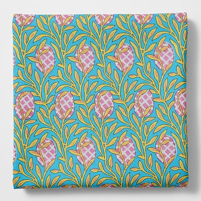 E-Tailor®Hand-Block Printed Pre-Cut Cotton Fabric Ideal by E-Tailor
