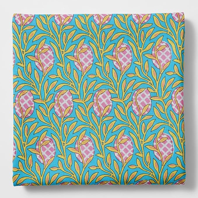 E-Tailor® Hand-Block Printed Pre-Cut Cotton Fabric Ideal by E-Tailor