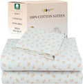 California Design Den Floral Sheet Set Twin XL, 100% Cotton Sheets, Soft Sateen by CaliforniaDesignDen
