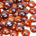 2LB Amber Flat Glass Marbles for Vases, Gemstone Beads Vase Filler Decorative by RUOJAS