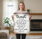 YOXORDQ Proverbs 3:5-6 Bible Verse Wall Art-Canvas Wrapping 16x24in | Trust in - Image 7