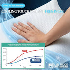 Blue Ridge Home Fashions Cooling Bed Pillows Queen Size Set of 2, Reversible - Image 3