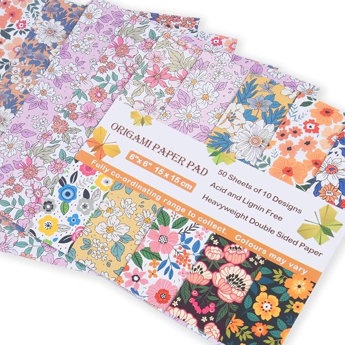 Origami Paper Kit 100 Sheets 6 Inch Square Double Sided Color 20 Vivid Colors - Image 4