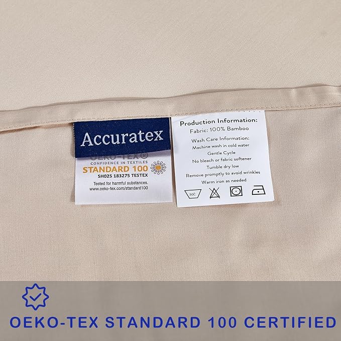 ACCURATEX Cooling Pillow Cases King Size Set of 2, Rayon Derived from Bamboo - Image 6