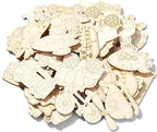 100 pcs Mixed Styles Transportation Theme Undyed Wood Cutout Charms Car Vehicle - Image 8