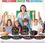 100PCS Back To School Decorations School Season Supplies Paper Plates Napkins - Image 5