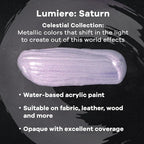 Jacquard Lumiere 2.25oz Fabric Paint Saturn - Image 2