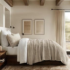 EVERGRACE Velvet Quilt Set California King 118'' x 106'', Luxurious Soft - Image 2
