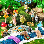 Unittype 19 Pcs Fairy Garden Accessories Outdoor Miniature Flower Fairy by Unittype