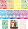 3040Pcs 20 Sheets Small Letter Number Stickers, 0.5inch Self-Adhesive Vinyl by Unknown