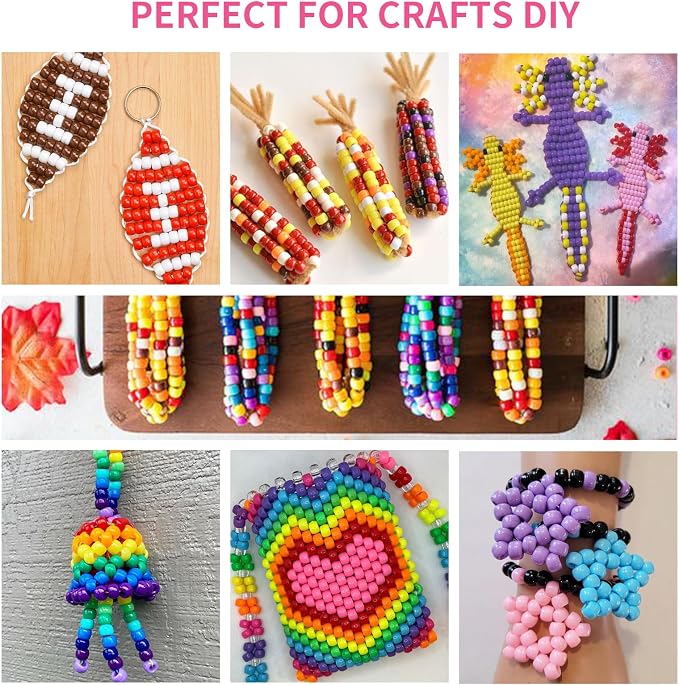 1200+pcs Pony Beads 9mm Kandi Beads - Image 4