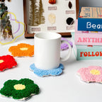 WATINC Flower Punch Needle Coaster Kit - Image 6