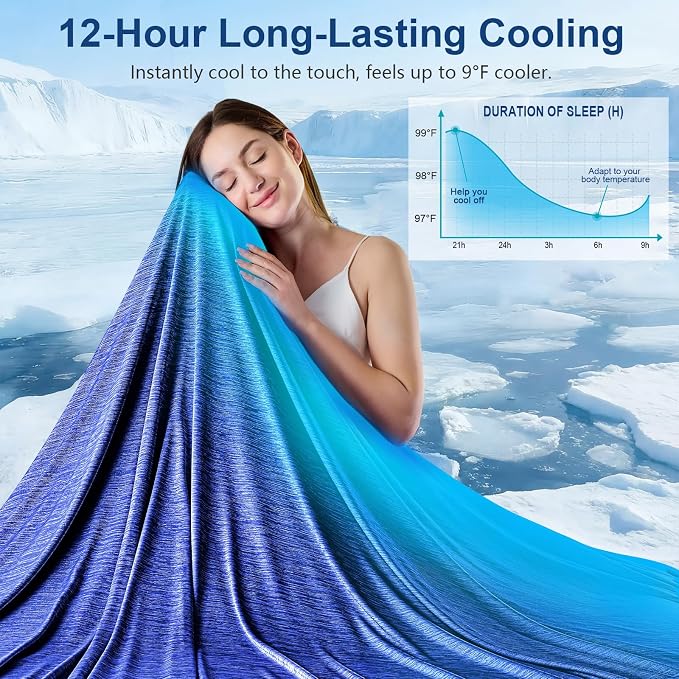KMUSET Cooling Blanket Full Size（80"x90", Double Sided Summer Cooling Blankets - Image 2