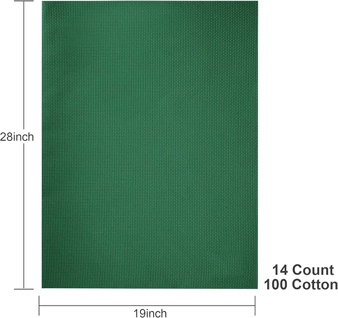 Aida Cloth 14 Count Cross Stitch Fabric, 19×28inch | Versatile - Image 2
