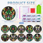 EWJRNSF 10 PCS Butterfly Diamond Art Coasters Kit - Image 2