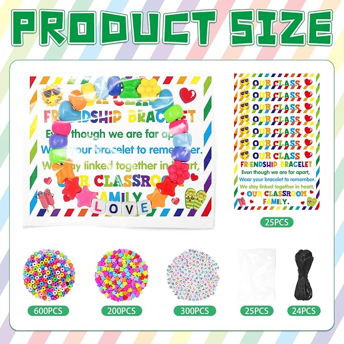 Cinrobiye 24 Sets DIY Friendship Bracelet Making Kit, Friendship Bracelet Craft - Image 2