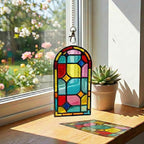3-Pack DIY Suncatcher Blanks for Adults, Arch Acrylic Stained Glass Window Art - Image 6