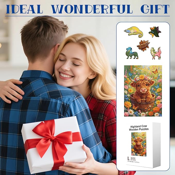 300pcs Wooden Puzzles for Adults Unique Animal Shaped Pieces | Colorful Funny - Image 7