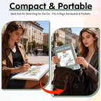 FIXSMITH 9"X12" Green Sketch Book, 100 Sheets Spiral Sketchbook, Acid Free - Image 6