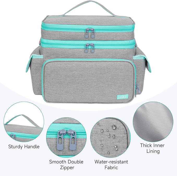 Large Sewing Supplies Organizer, Double-Layer Sewing Accessories Storage and - Image 7
